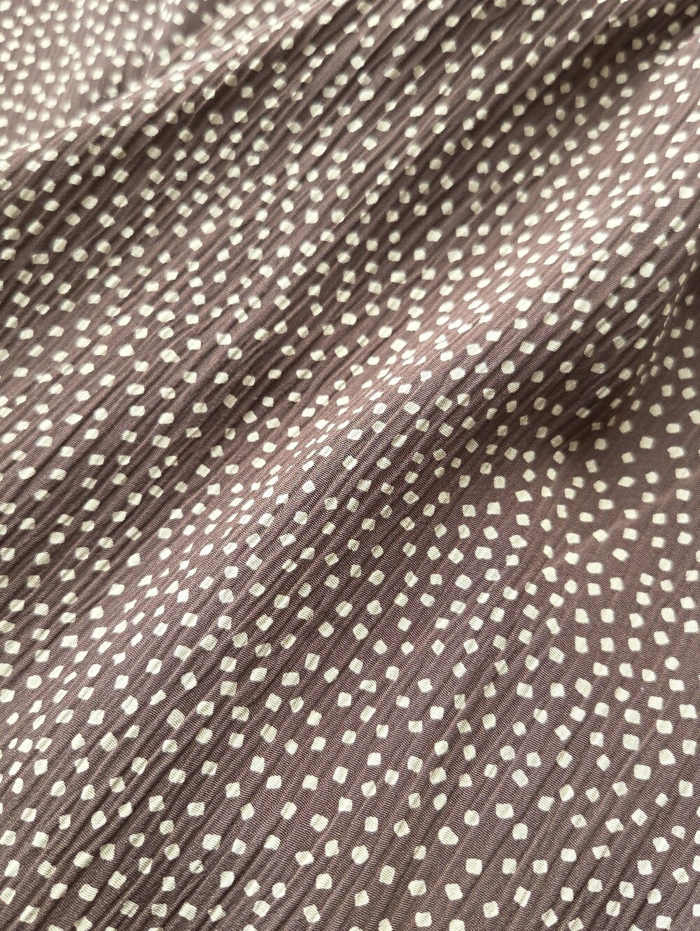 NWT Alfred Dunner Brown Polka Dot Crinkle Pants Size 16 Elastic Waist Vintage - Picture 9 of 13